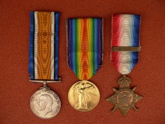 7. WW1 Medal Trio.