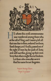 9. Memorial Scroll. 9. Memorial Scroll.