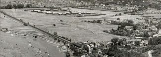 An aerial view of the Army Camp taken from the direction of Benfleet Creek