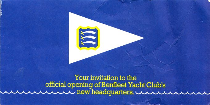 Invitation to the opening of Benfleet's new yacht club. | Paddy Marrison