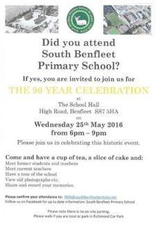 Benfleet Primary School Anniversary