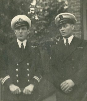 Charles on the left and Gilbert Wines, both brothers were in the Royal Navy, Gilbert worked in the stores. | Gilbert Wines