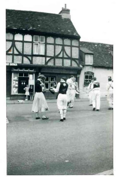 Coronation Day Tour - Benfleet Memorial (the old Post Office can just be seen behind the dancers) | Joan English (nee Phillips)