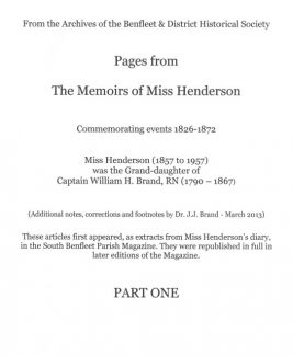 The Memoirs of Miss Henderson - Part 1