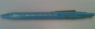 Benfleet Insurance promotional pen | Lee Morgan