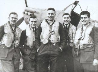 Anthony Desmond Joseph Lovell. Second from left. | RAF