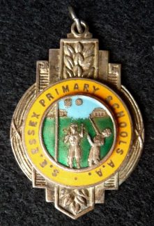 Netball medal presented to Sandra in 1960 | Eileen Gamble