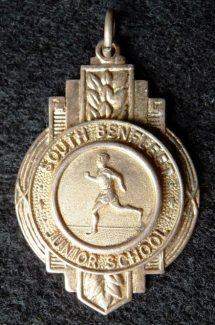 100 yards sprint medal presented to Sandra in 1960 100 yards sprint medal presented to Sandra in 1960 | Eileen Gamble