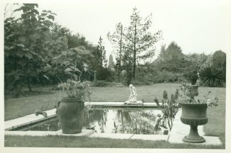 The garden as it looked in the mid 1960s. This area was formerly laid out as a tennis court. | Julie Summers