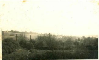 Hill Road mid 1940s. Take  from junction of Hill Road/Southwell Road. The property that can just be seen, centre picture, is probably 'Durley Grange'. | Harry Emery