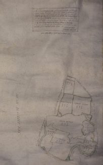 Map of Kersey Marsh Farm dated 1722