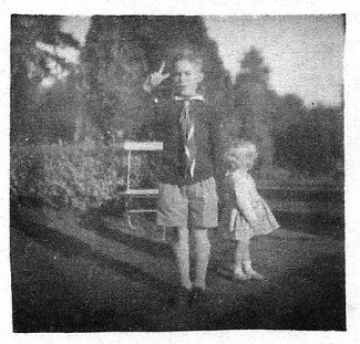 Me in the garden with my sister Mary | John Garnham