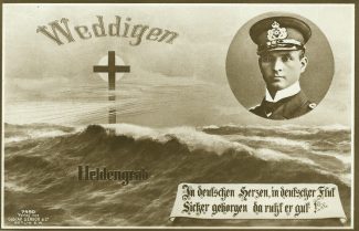 Postcard.  In Memory of Kapitänleutnant Otto Weddigen | Gustav Liersch & Co.  Berlin