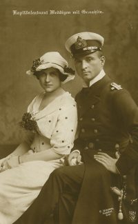 Kapitänleutnant Otto Weddigen and his Wife | F. Urbahns.  Hofphot.  Kiel