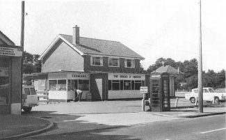 The Bread & Cheese Public House and far left the building that can just be seen was once the Creamery Stores.