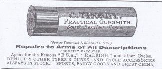 Tingey newspaper advert