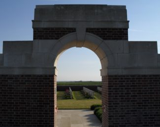 Bouzincourt Ridge Cemetery.  France | Copyright.  Mr. Alan Cooper.