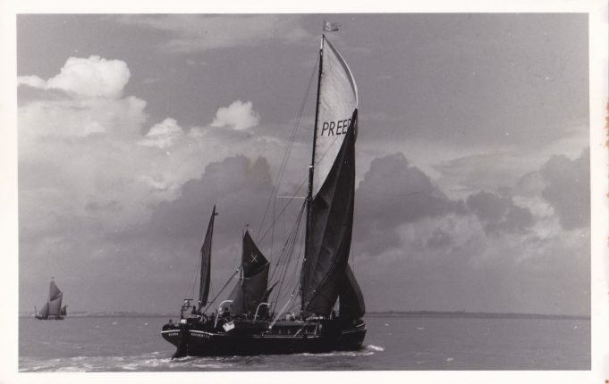 The 'Scone', when owned by Steve Mallett | The spritsail barge 