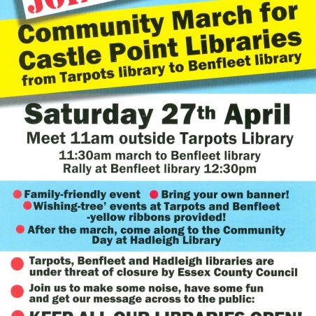 Community March for Castle Point Libraries | Library | Benfleet ...