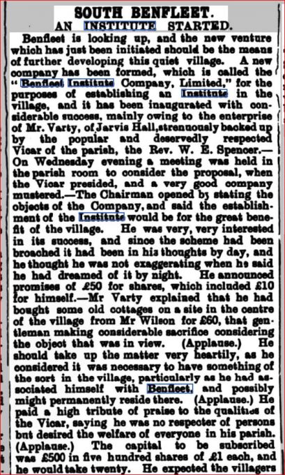 Southend Standard Jan 14th 1892 | Southend Standard Newspaper Archives